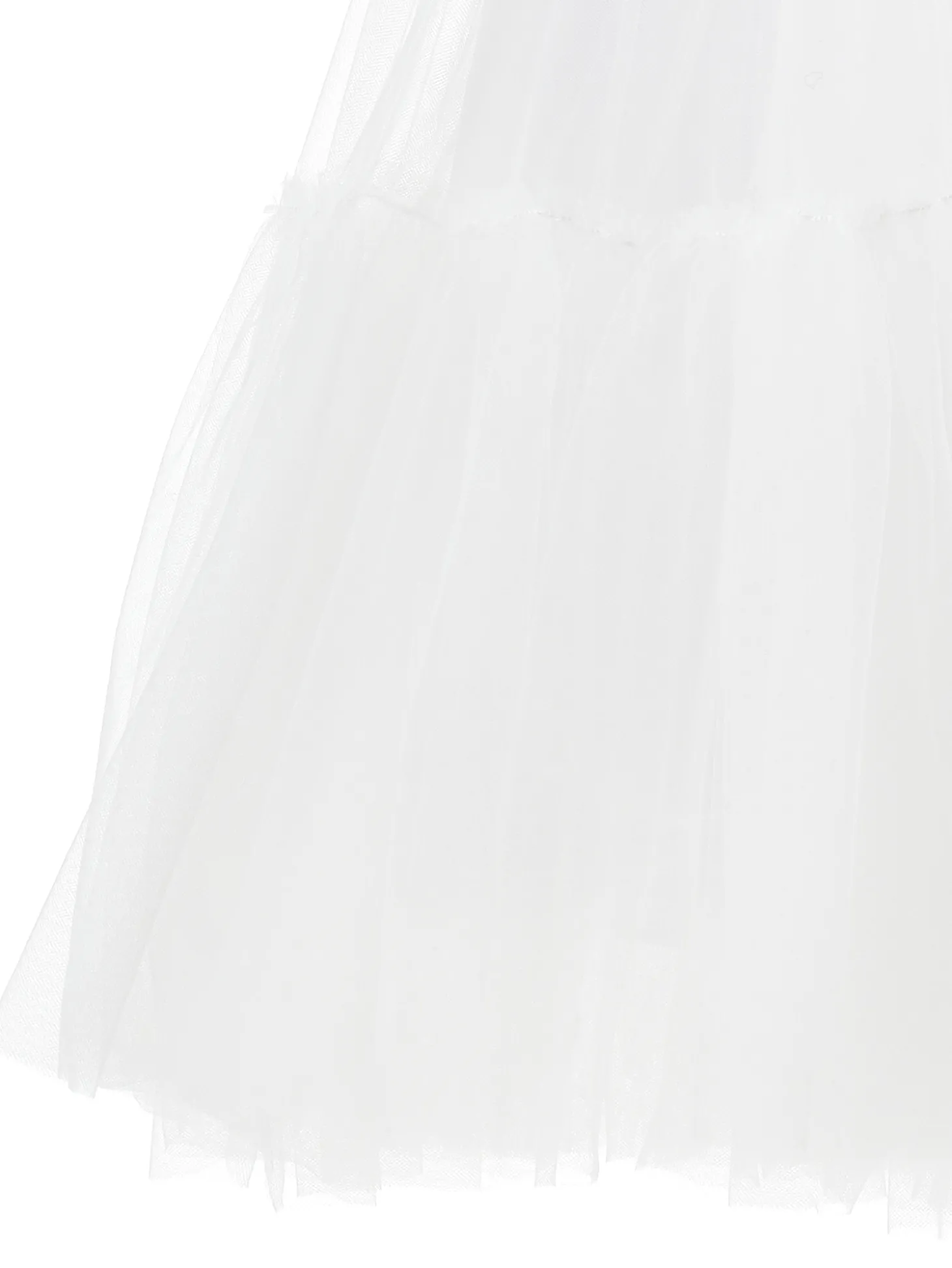 Abito tulle mano seta con strass