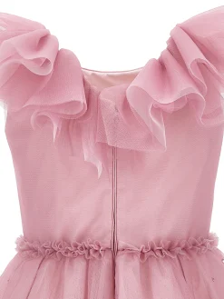 Abito tulle morbido con strass