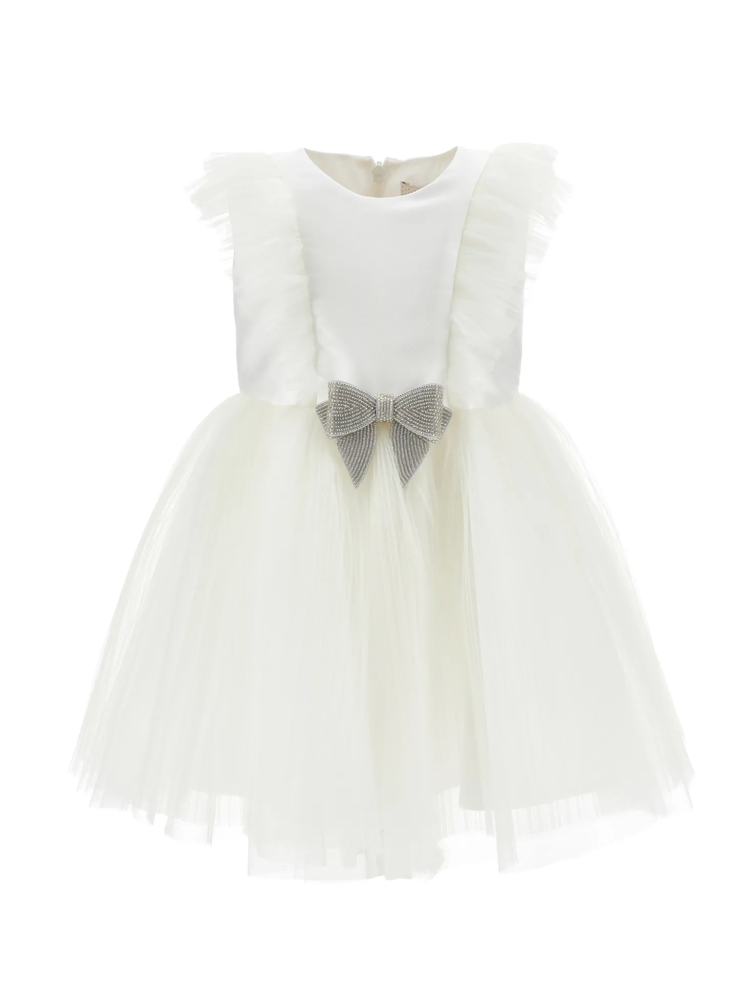 Abito tulle plissettato