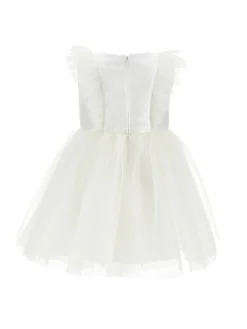 Abito tulle plissettato