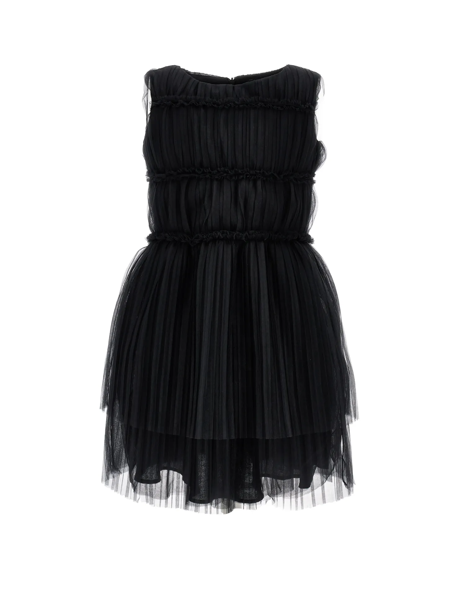 Abito tulle plissettato