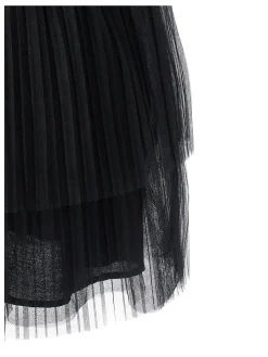 Abito tulle plissettato