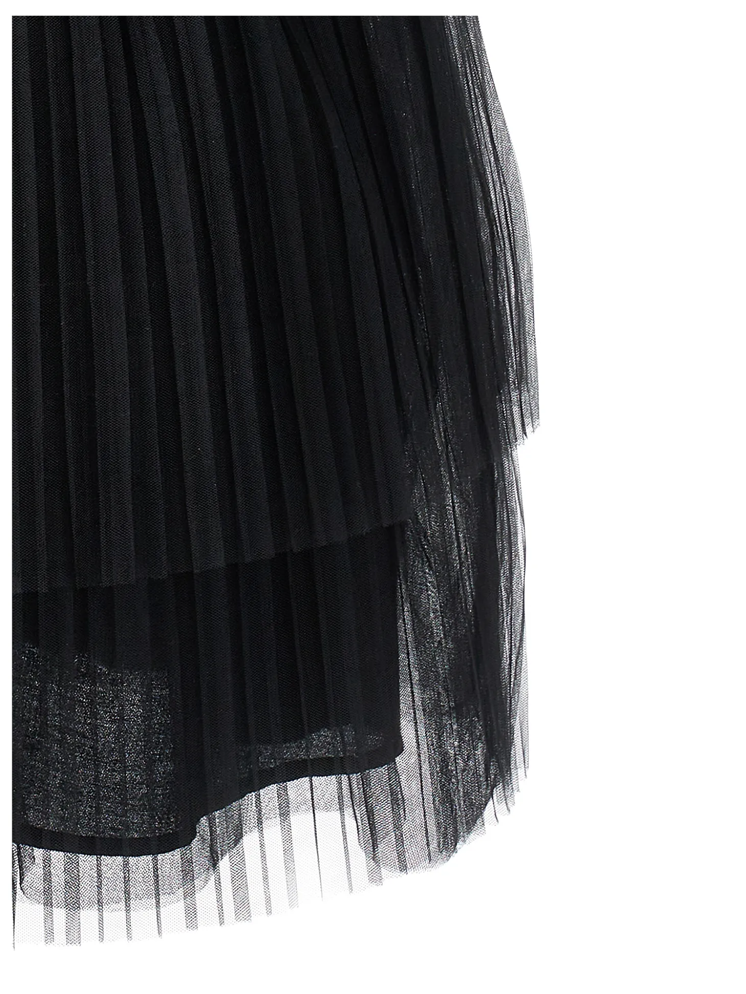 Abito tulle plissettato