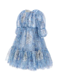 Abito tulle ramage