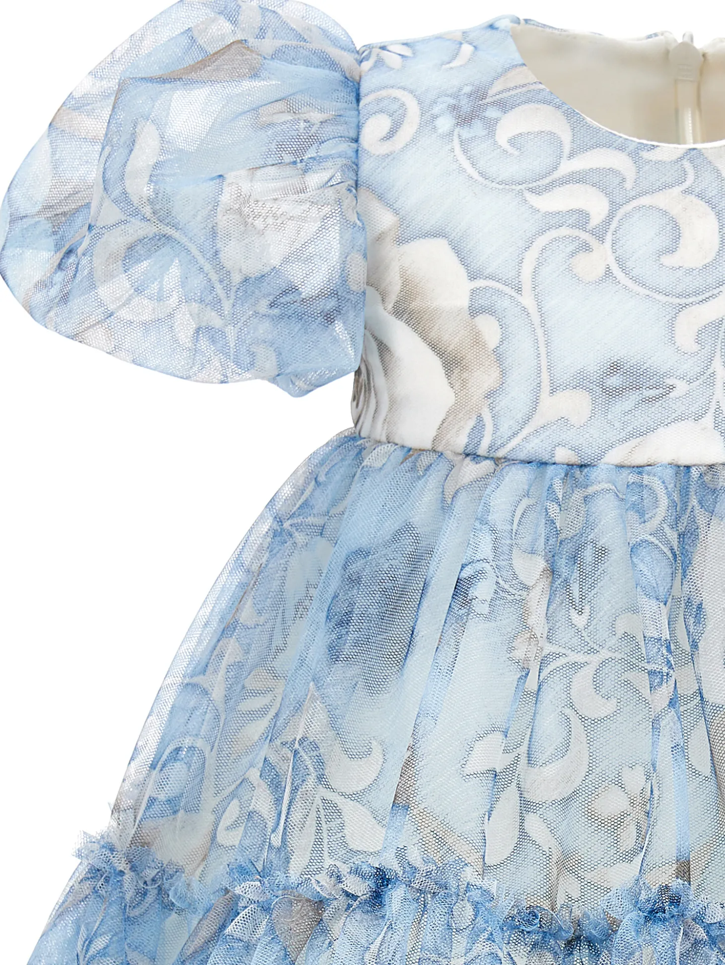 Abito tulle ramage