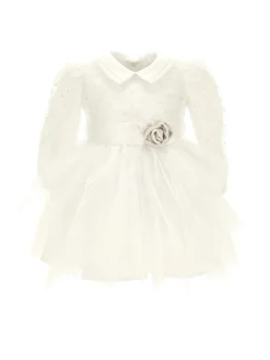Abito tulle ricamato
