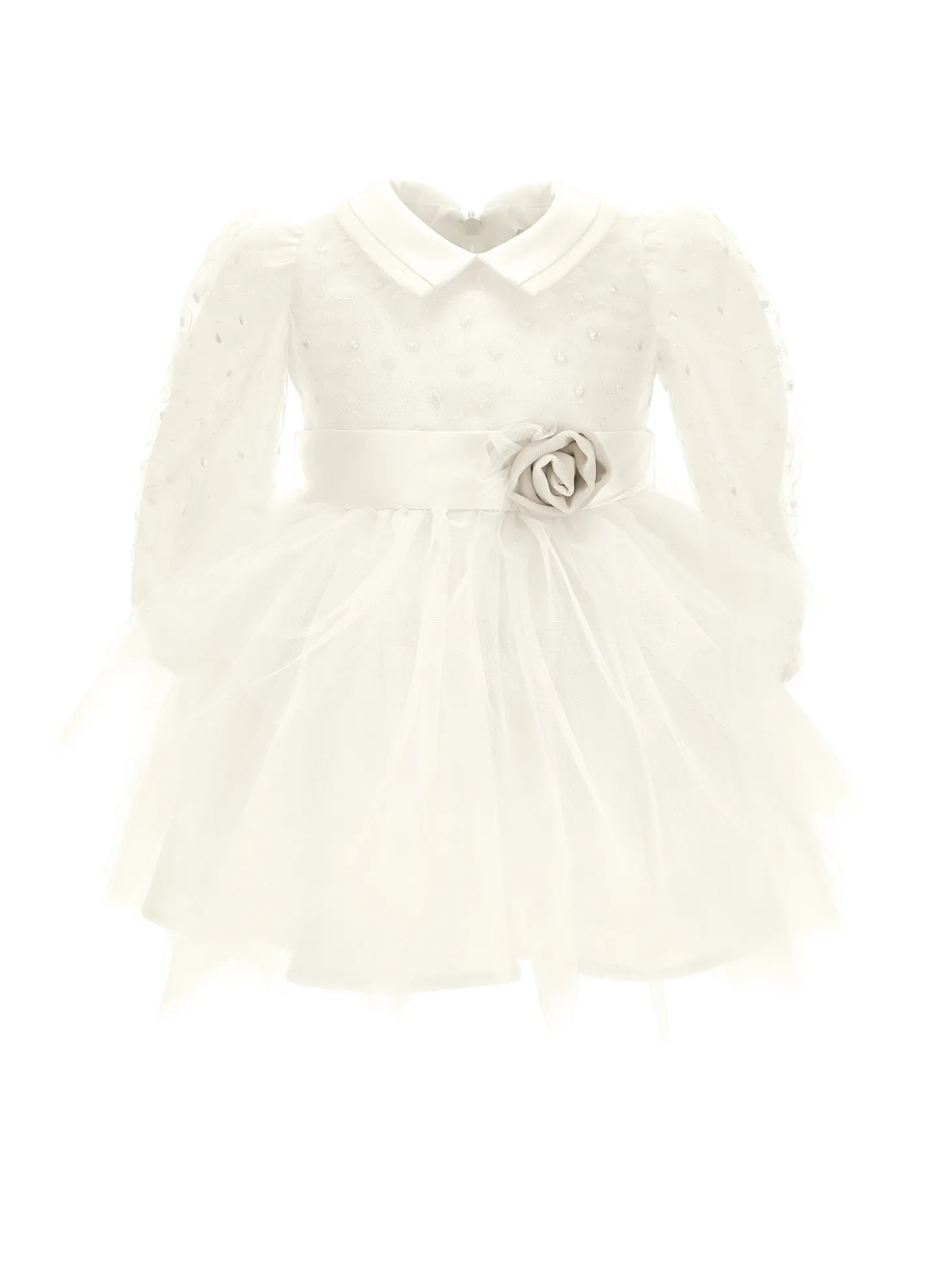 Abito tulle ricamato