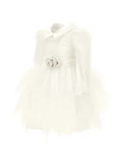 Abito tulle ricamato
