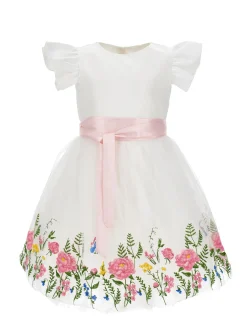Abito tulle ricamato