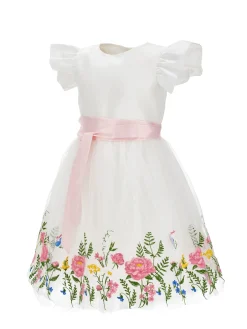 Abito tulle ricamato