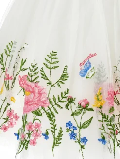 Abito tulle ricamato