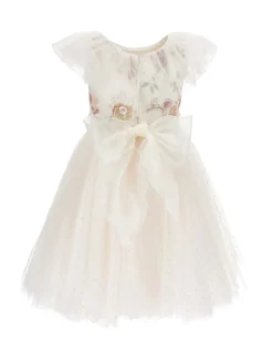 Abito tulle ricamo paillettes
