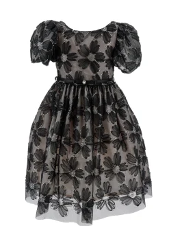 Abito tulle ricamo paillettes