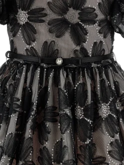 Abito tulle ricamo paillettes