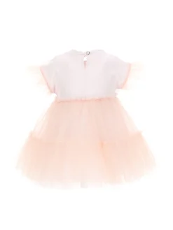 Abito tulle riga pois
