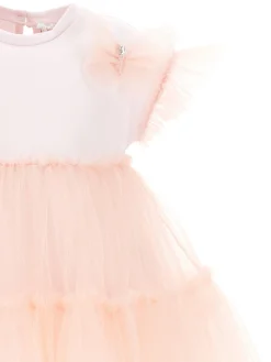Abito tulle riga pois