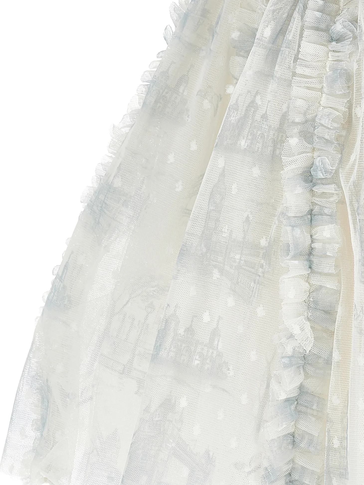 Abito tulle rouches pois