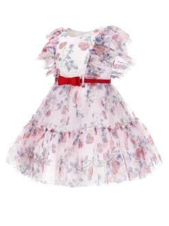 Abito tulle stampa ciliegie