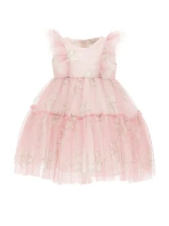 Abito tulle stampa fiocchi