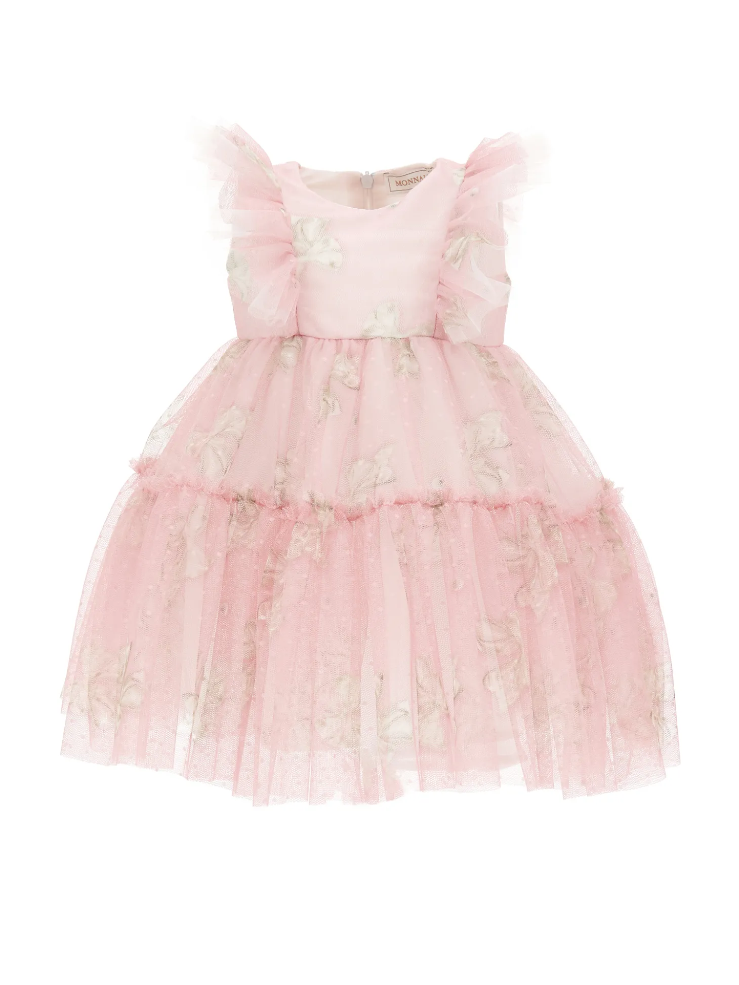 Abito tulle stampa fiocchi