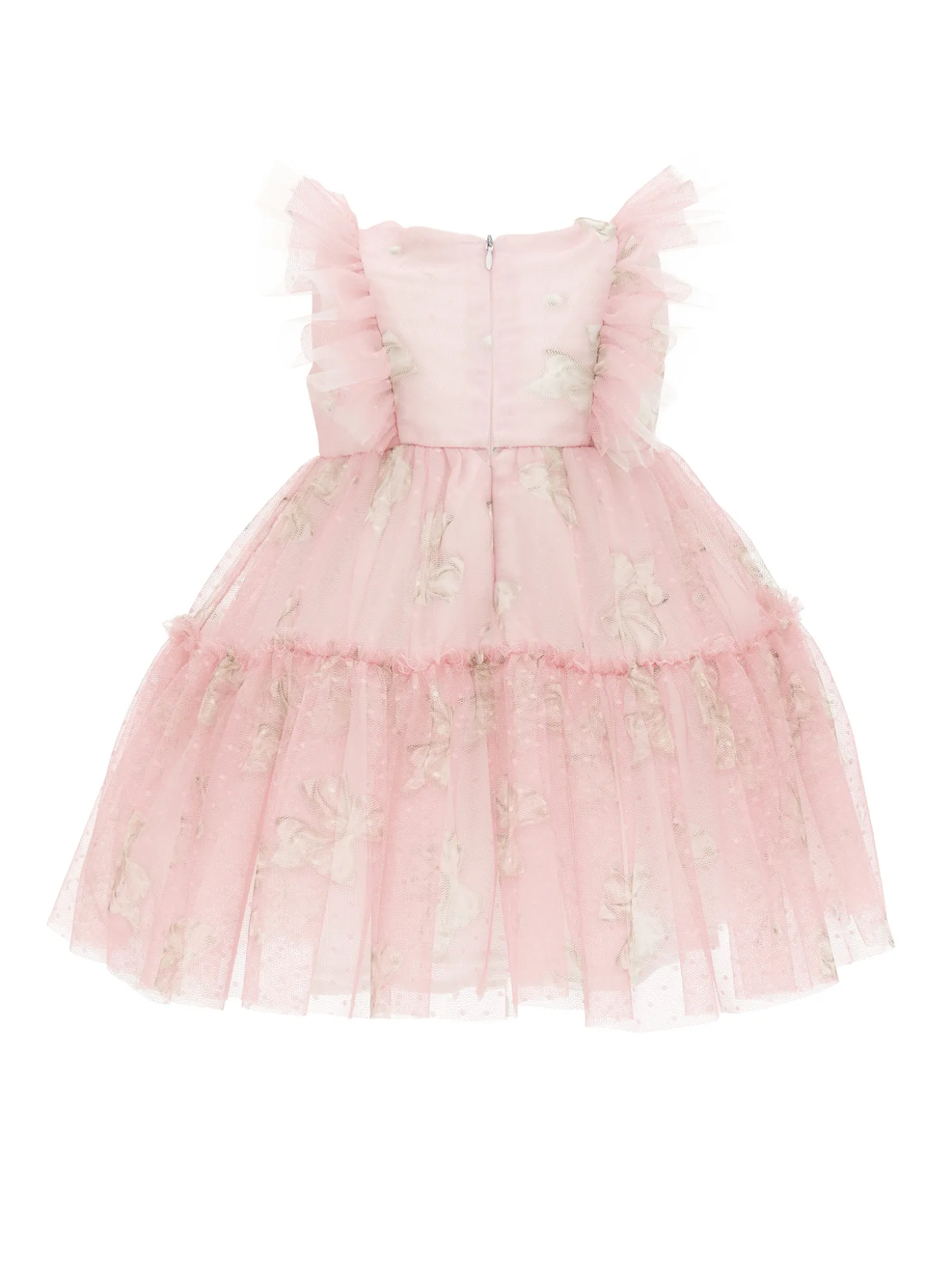 Abito tulle stampa fiocchi