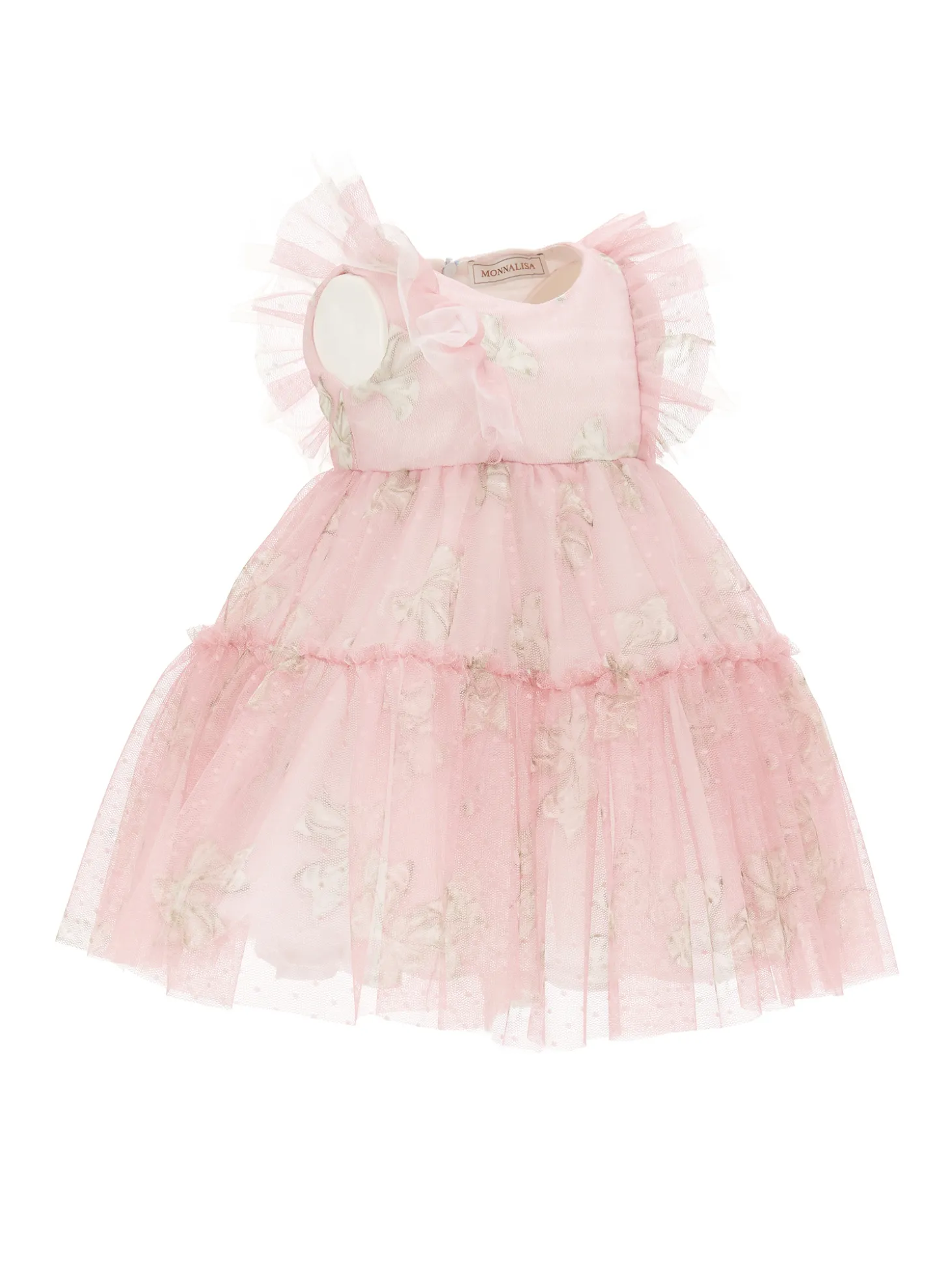 Abito tulle stampa fiocchi
