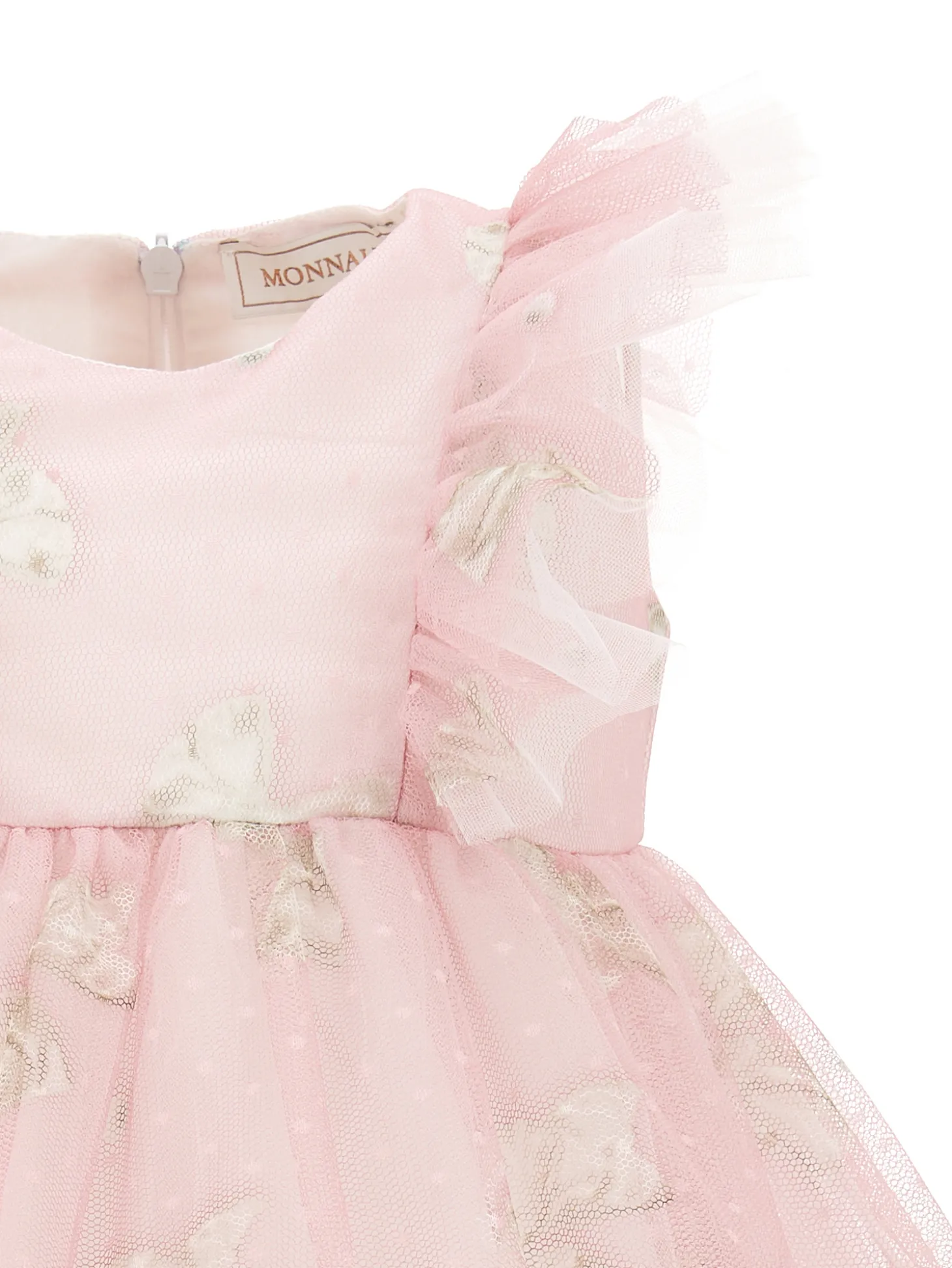Abito tulle stampa fiocchi