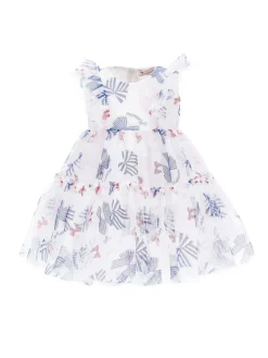Abito tulle stampa fiocchetti