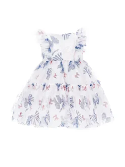 Abito tulle stampa fiocchetti