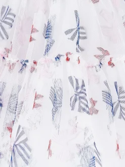 Abito tulle stampa fiocchetti