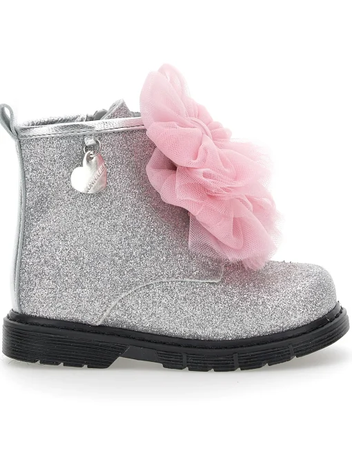 Anfibi glitter con fiocchi