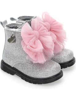 Anfibi glitter con fiocchi
