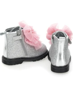 Anfibi glitter con fiocchi
