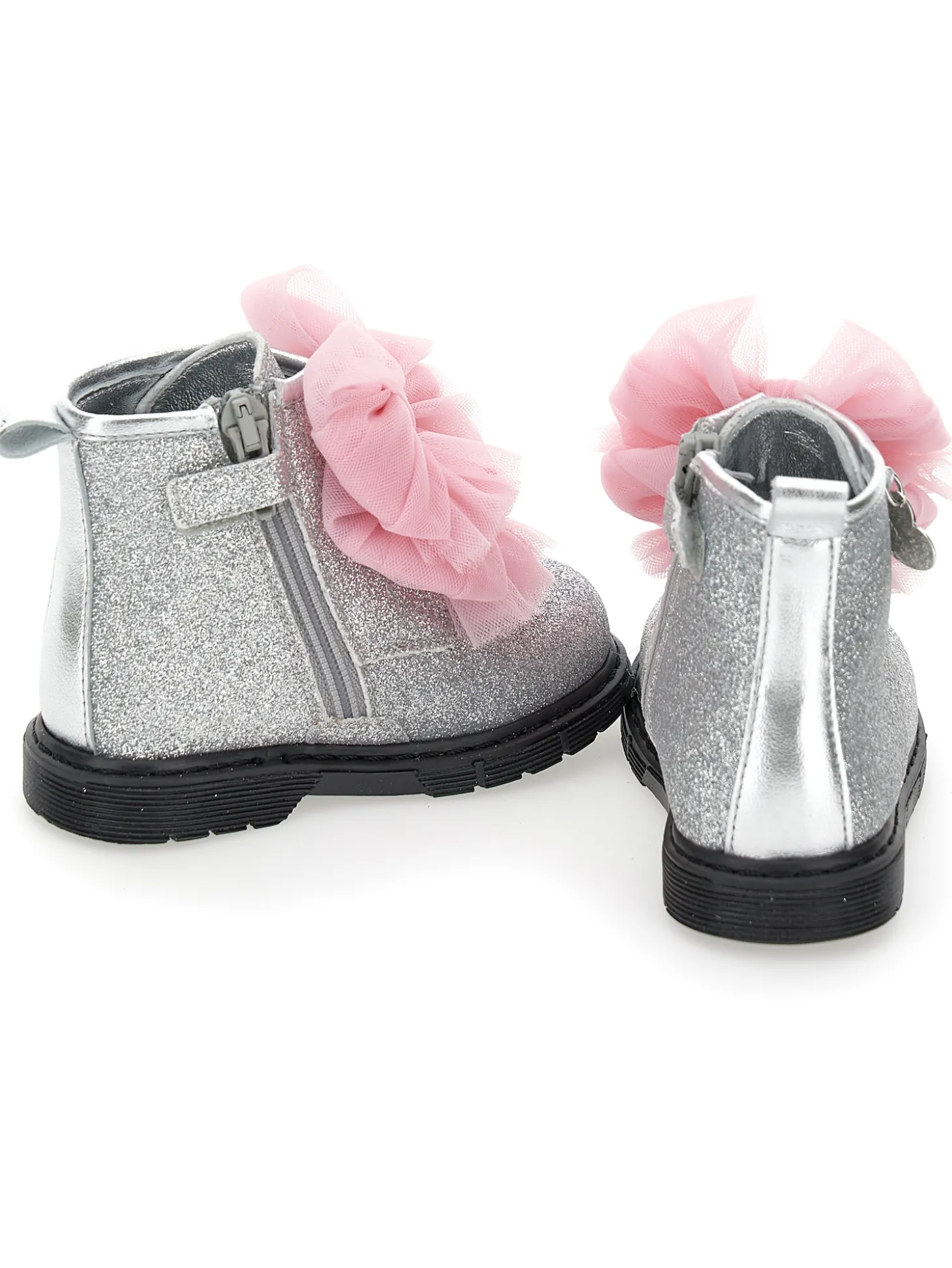 Anfibi glitter con fiocchi