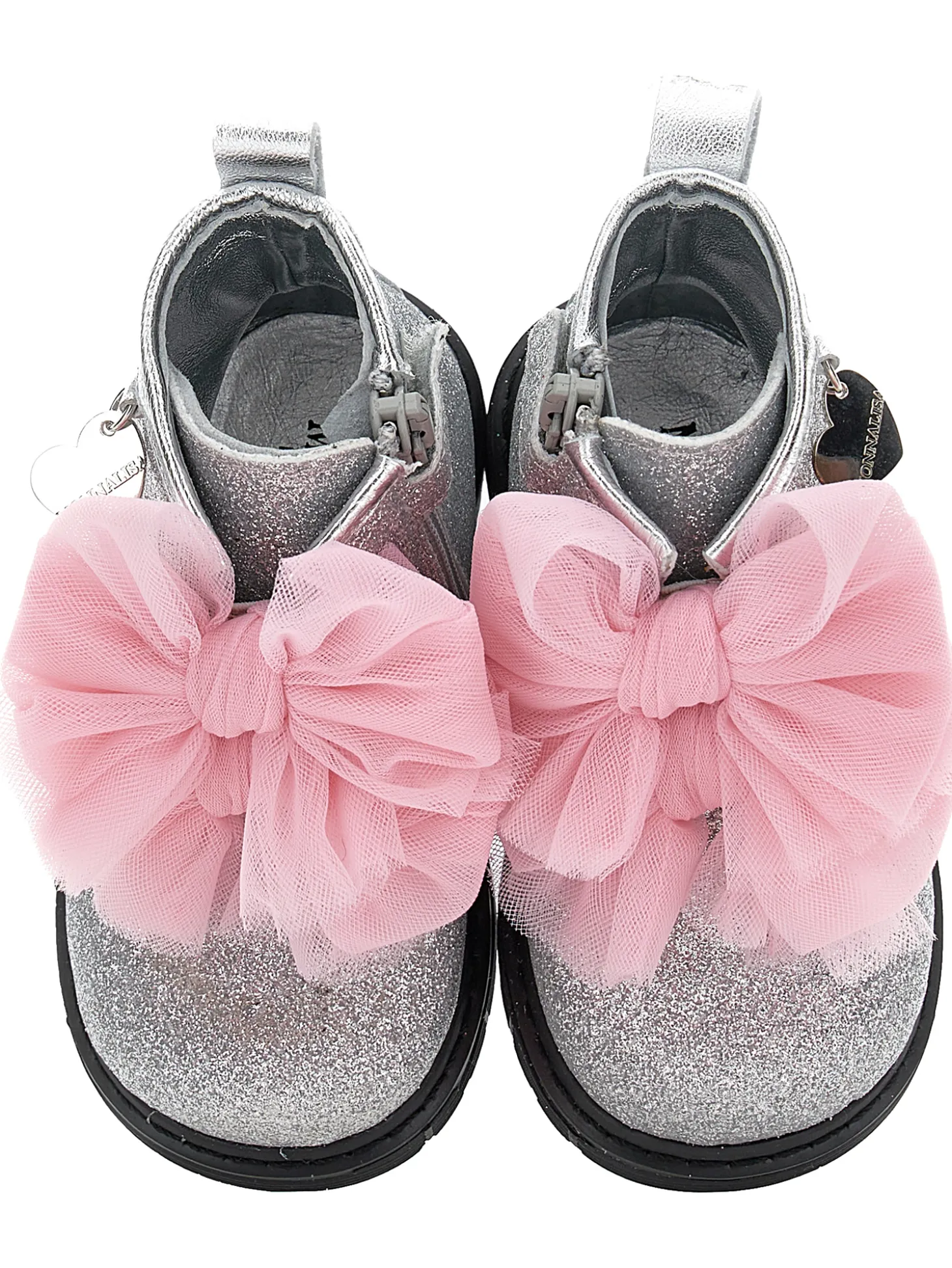 Anfibi glitter con fiocchi