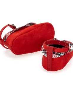 Ballerine con collettino tartan