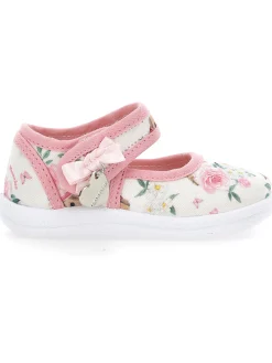Ballerine gabardine con fiocchetti