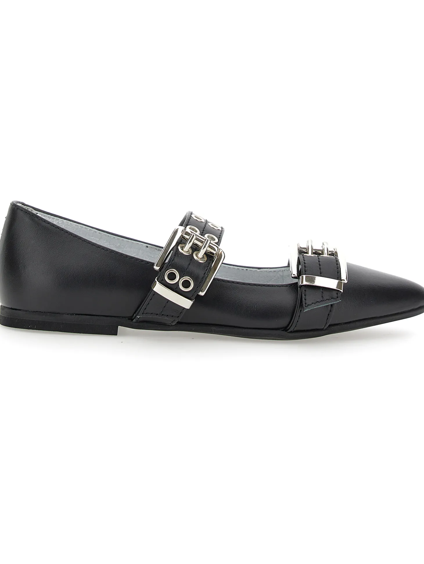 Ballerine pelle con fibbia