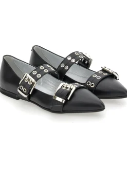 Ballerine pelle con fibbia