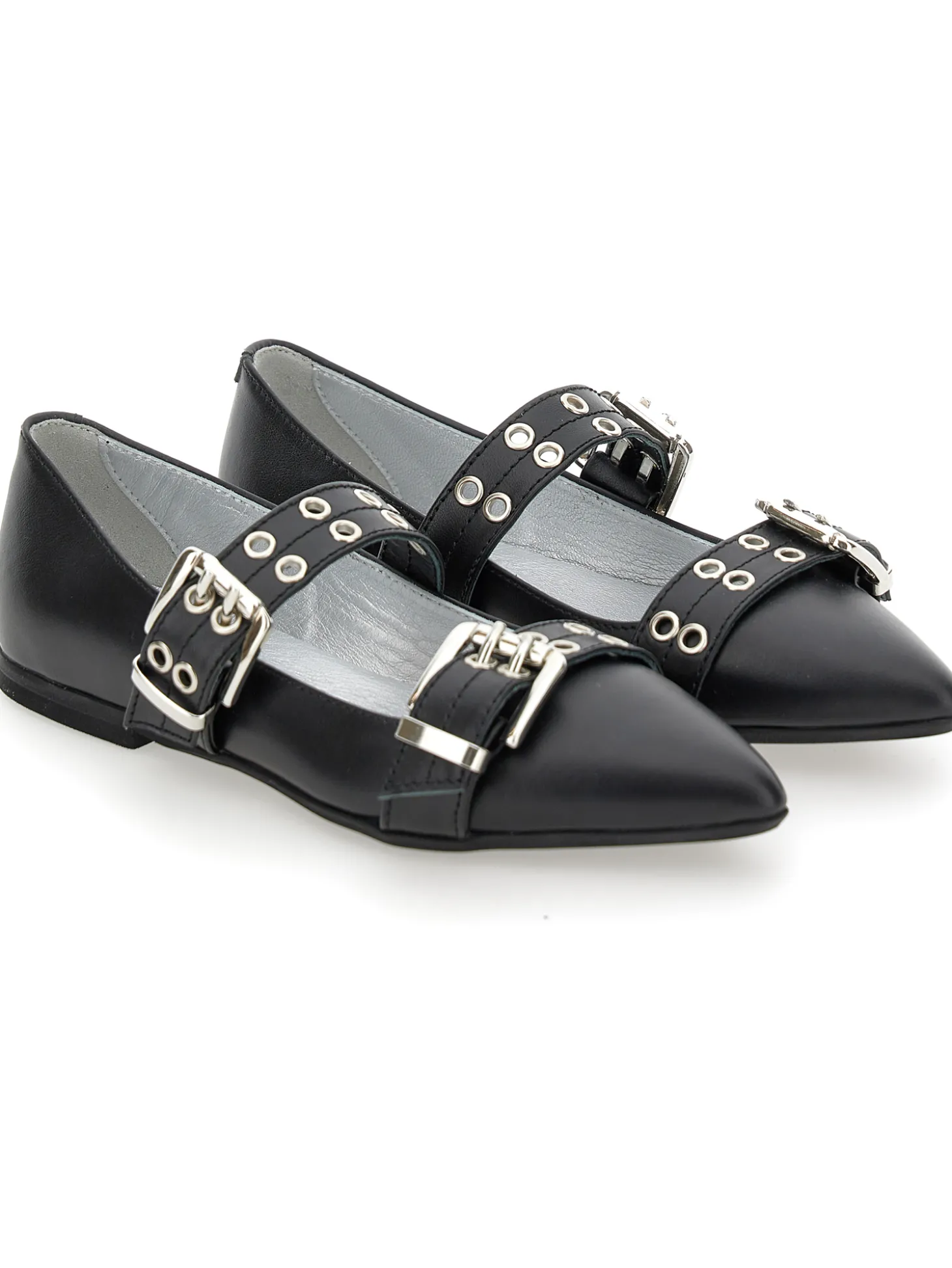 Ballerine pelle con fibbia