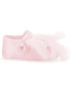 Ballerine raso con maxifiocco