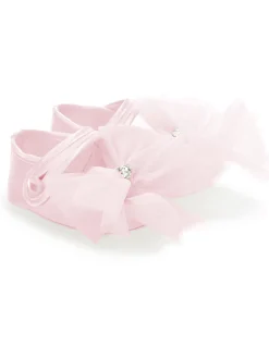 Ballerine raso con maxifiocco