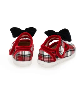 Ballerine tessuto tartan