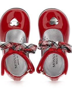 Ballerine vernice con fiocco