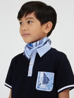 Bandana viscosa  stampa marine