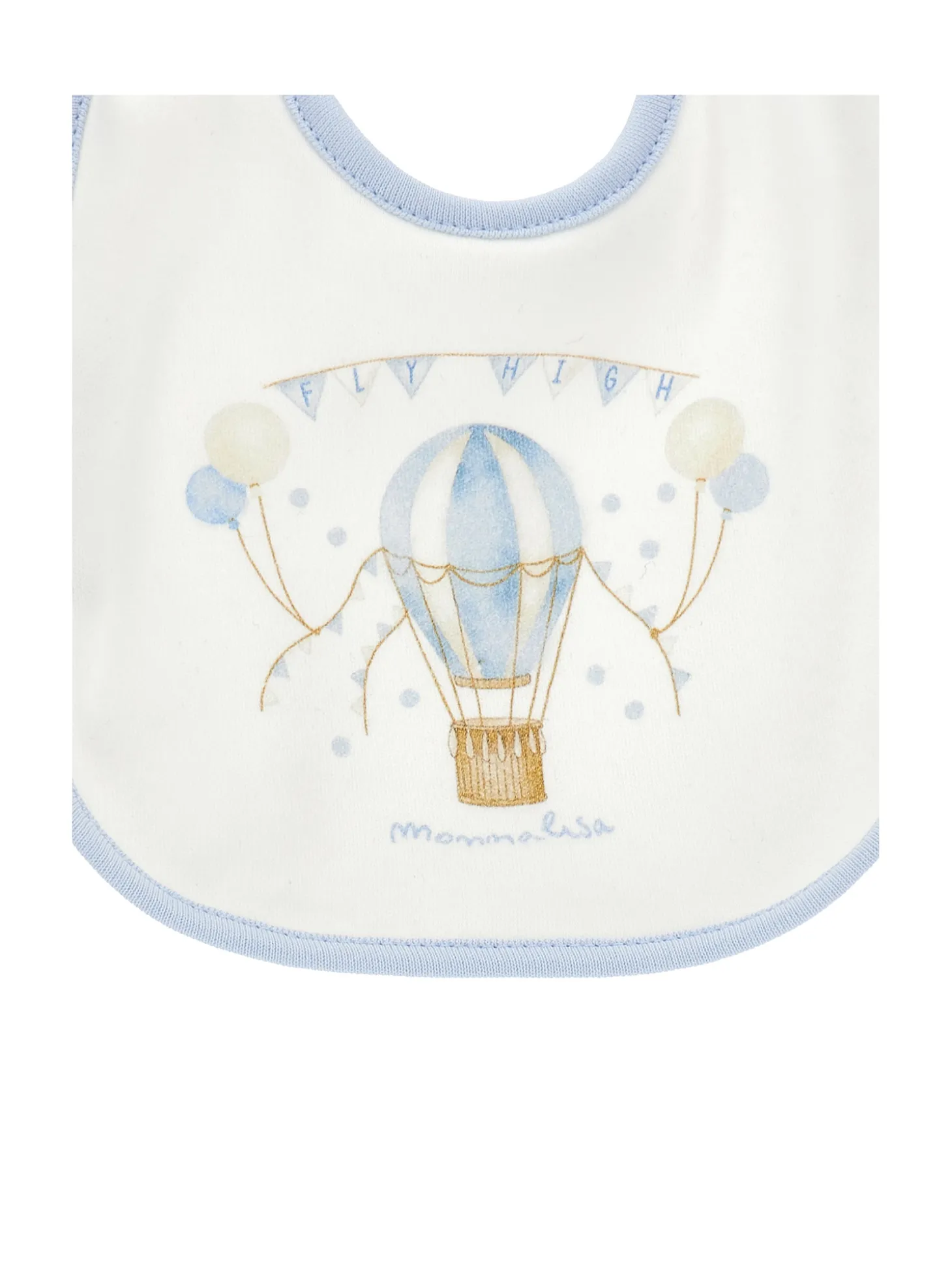Bavaglina cotone con retro in spugna