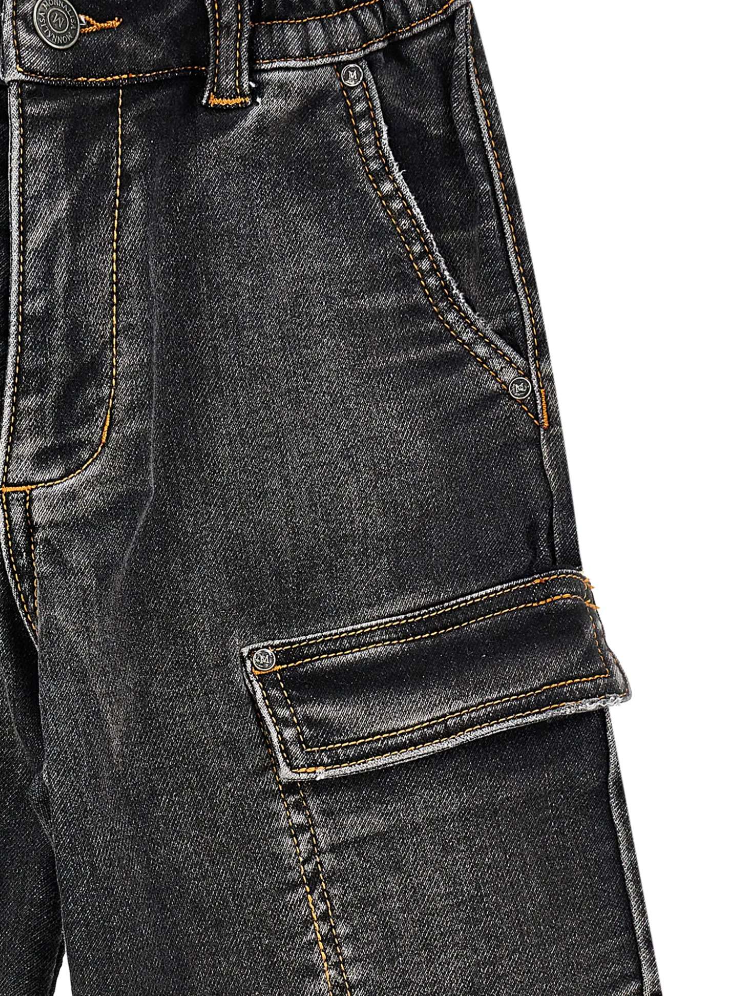 Bermuda cargo denim Mickey Mouse