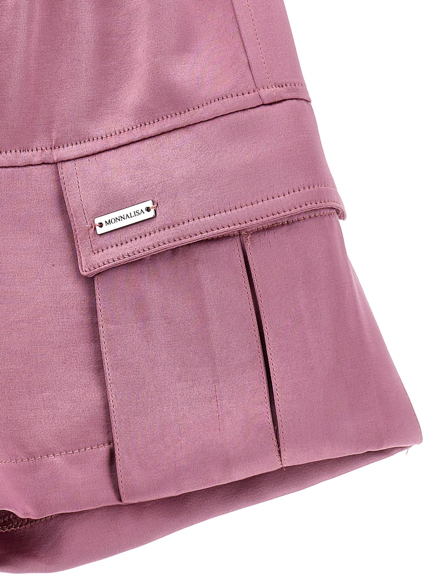 Bermuda cargo raso chic