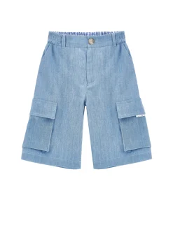 Bermuda chambray cargo
