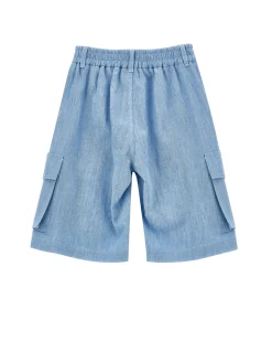 Bermuda chambray cargo
